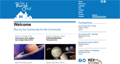 Desktop Screenshot of coveburghhall.org.uk